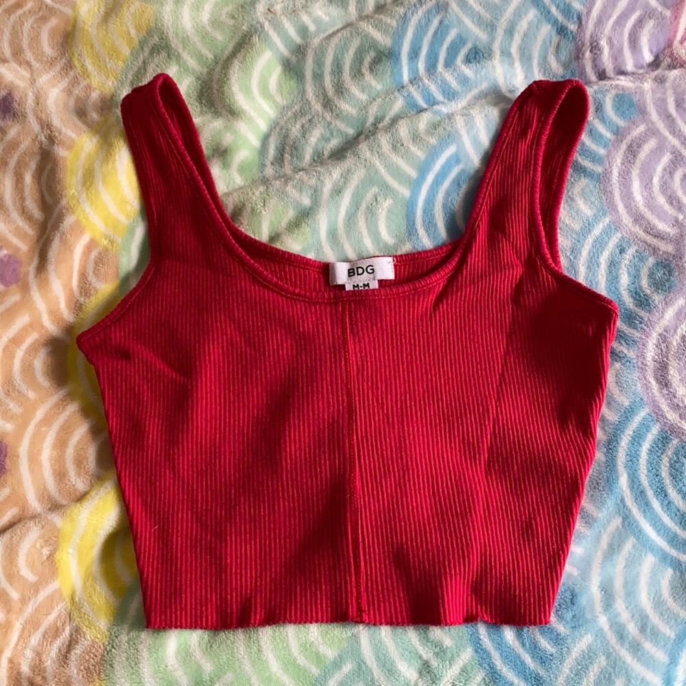 BDG red crop top